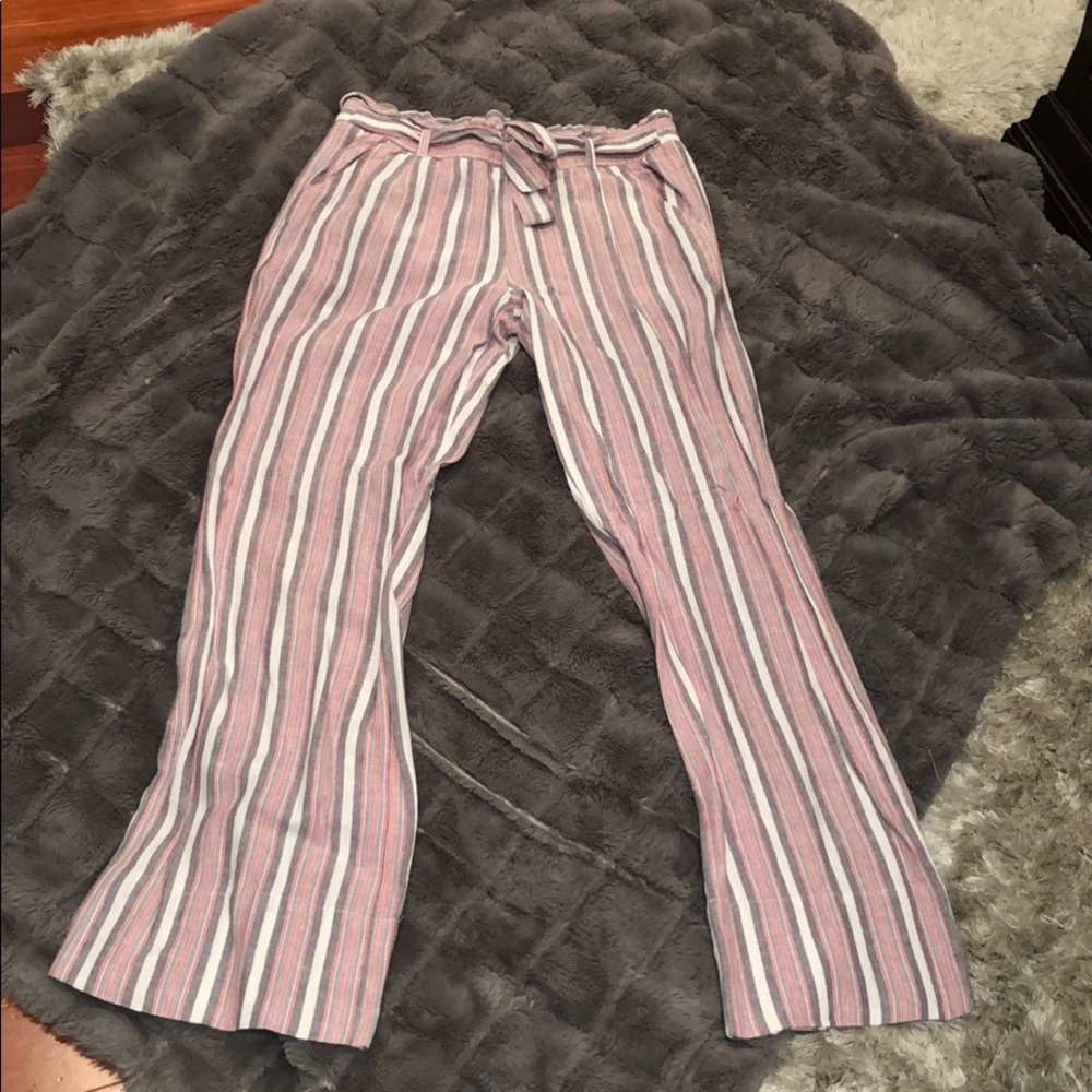 Jolt Striped Linen Pants